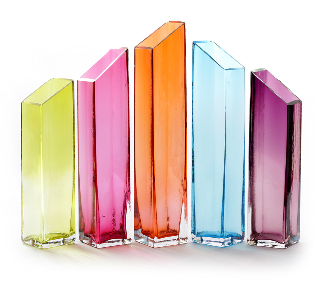 Ben Silver Spring City Glass Sculpture - Skyline Series Art Piece for Home & Office Decor | Elegant Gift for Collectors & Interior Design