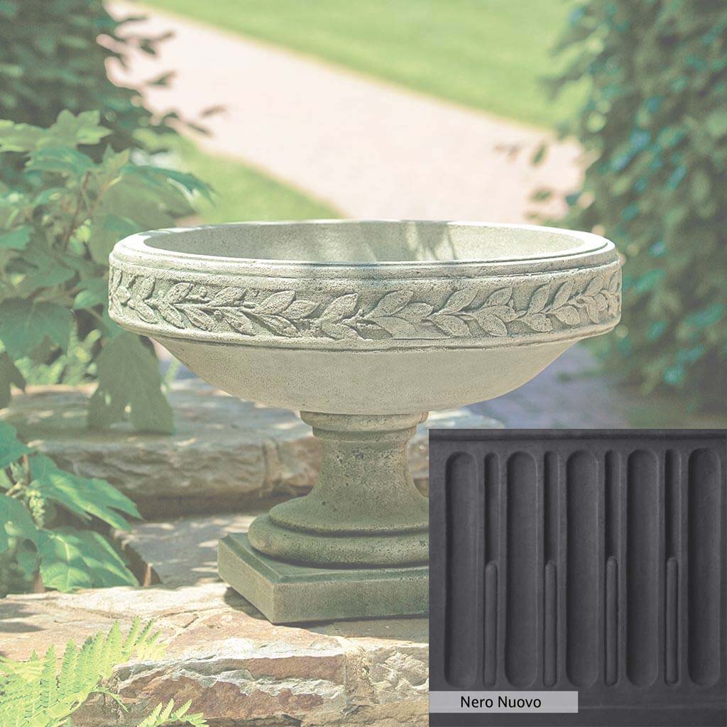 Campania International Longwood Laurel Banded Urn - Elegant Outdoor Garden Planter for Flowers, Plants & Home Decor - Perfect for Patio, Porch & Landscaping