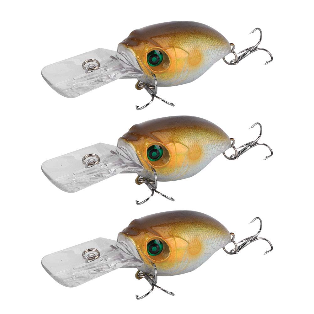 Worii 3Pcs Fishing Lures Set - Realistic Simulation Bait for Wild & Ice Fishing - Perfect for Fishing Enthusiasts & Tackle Shops (Size 5#) - Great for Bass, Trout, and Freshwater Fishing Adventures