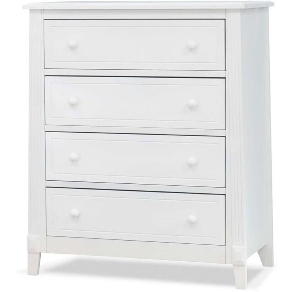Sorelle Furniture Berkley Baby Dresser - White Nursery Dresser with Drawers for Kids Bedroom, Infant Room & Child's Nightstand | Perfect for Organizing Baby Clothes, Diapers & Nursery Essentials