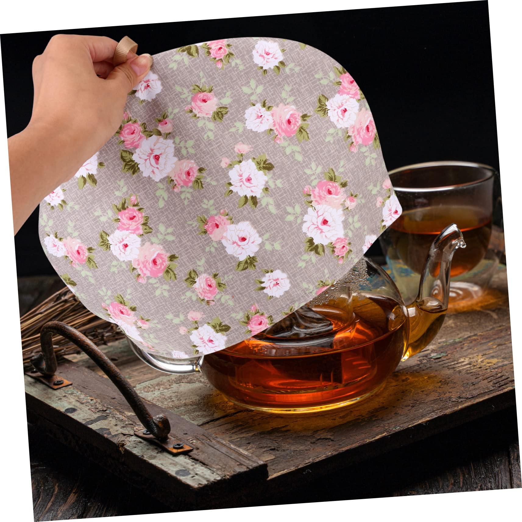 Zerodeko Floral Tea Pot Cover - Insulated Tea Cozy for Teapots, Kettle Warmer & Dustproof Cover - Thick Cotton Teapot Cozy for Home, Kitchen & Tea Parties - Perfect Gift for Tea Lovers