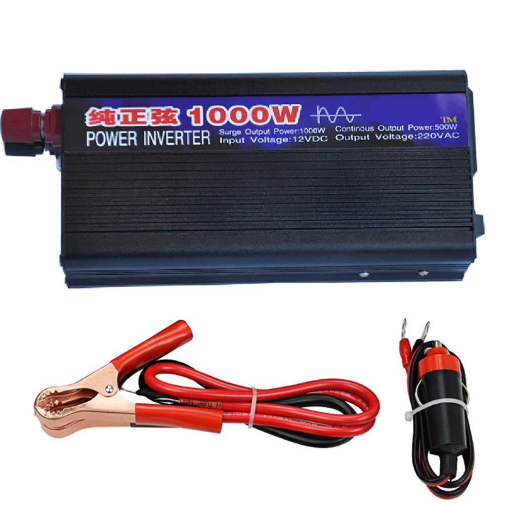 LNLN 1000W Pure Sine Wave Power Inverter - 24V DC to 110V AC Converter for Cars, RVs & Home Use - Reliable Energy for Appliances, Tools & Emergency Power Backup