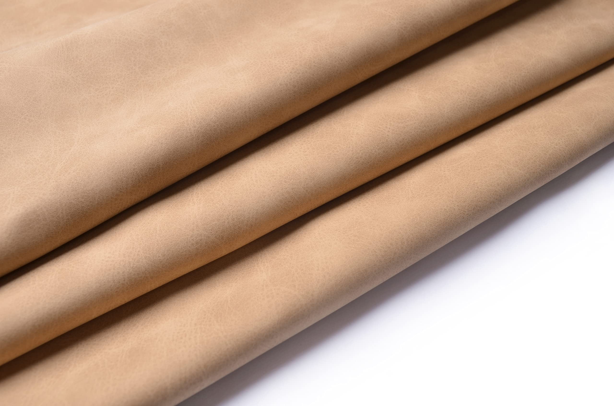0.9mm Soft Camel PU Leather Fabric - 5 Yards Faux Vegan Leather for Upholstery, DIY Projects, Handbags & Home Decor | Durable & Stylish Material