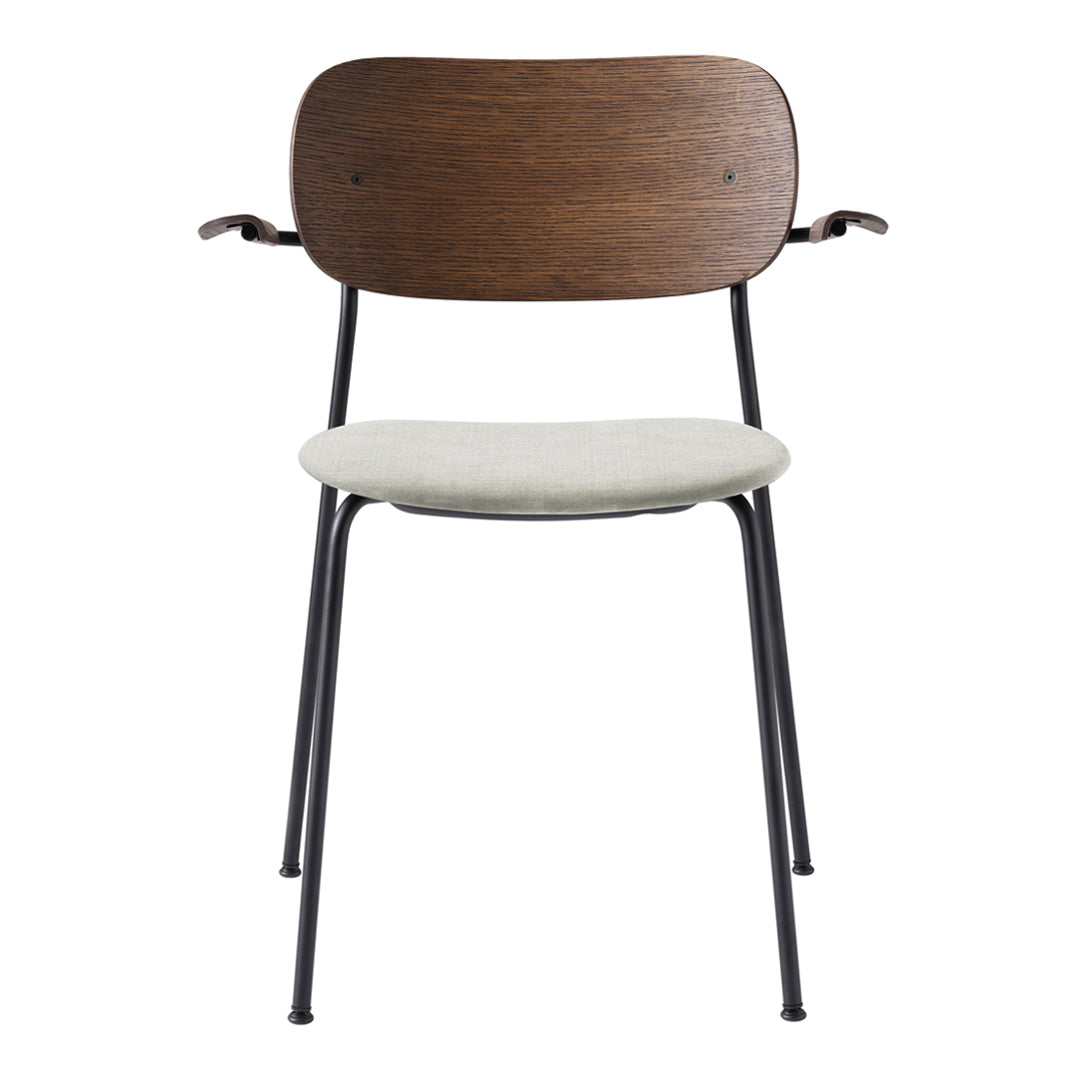 Modern Wooden Dining Chairs with Armrests & Upholstered Seats - Comfortable Kitchen, Dining Room, and Breakfast Nook Furniture for Home Decor
