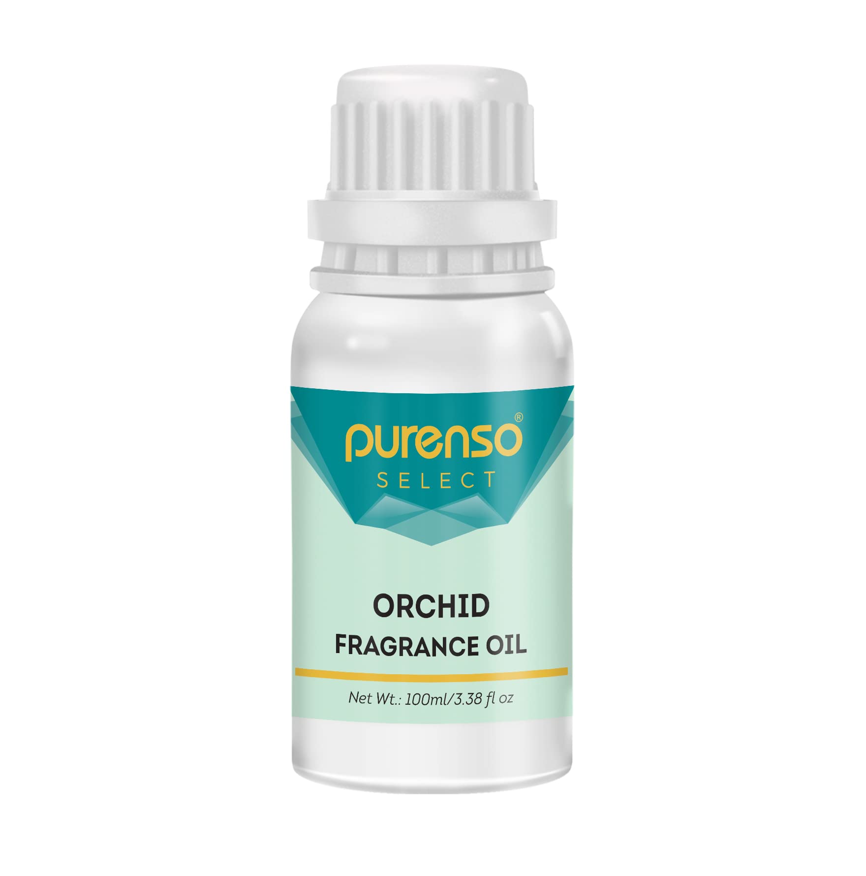 Purenso Orchid Fragrance Oil - 100g Aromatherapy Essential Oil for DIY Soap Making, Candle Crafting, Diffusers, Lotions & Shampoo | Relaxing Home Spa & Bathroom Scent