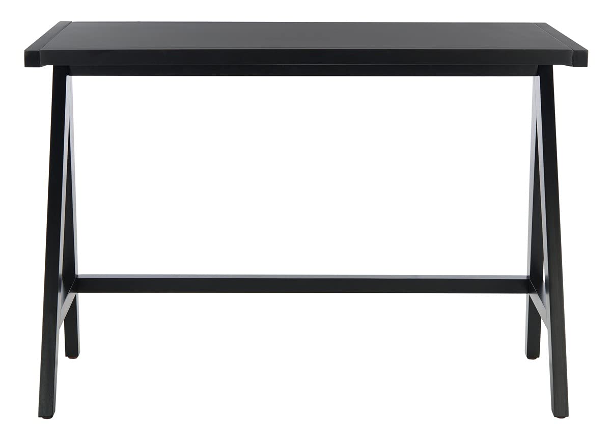 SAFAVIEH Ripley Black Modern Home Office Desk DSK5001B - Stylish Writing Desk for Small Spaces, Perfect for Home Office, Study, or Dorm Room