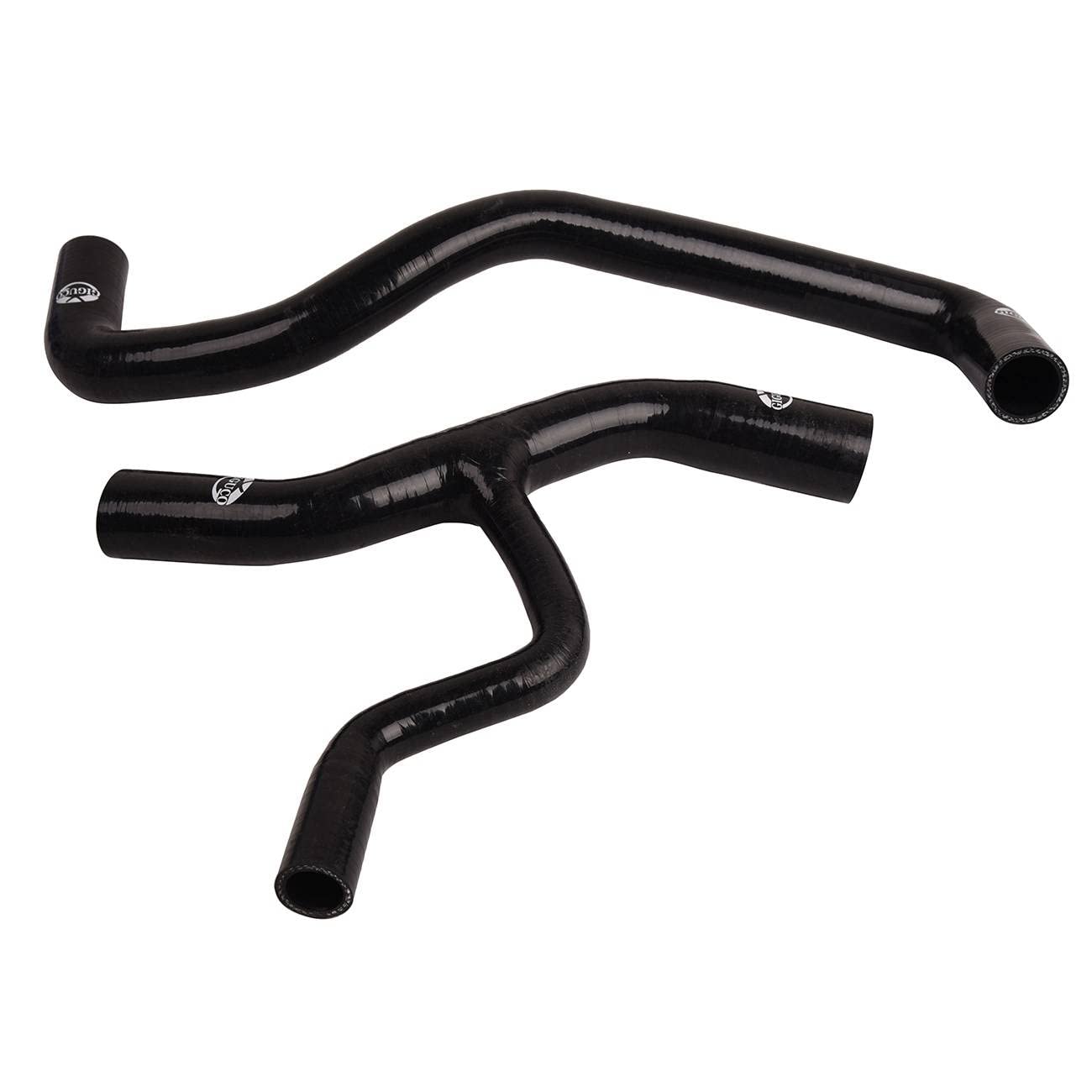 CPWYAXG 2PCS Black Radiator Coolant Pipe Water Hose for 2001-2004 Ford Mustang GT V8 - Perfect for Engine Cooling System Repair & Maintenance