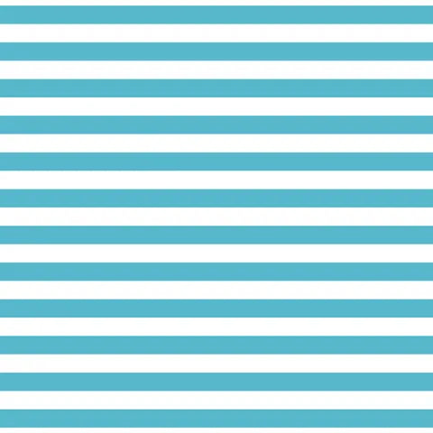 Devonstone Fundamentals DV2861 1/2 Stripe Barrier Blue - Premium Non-Slip Bathroom Rug for Shower & Bathtub Safety