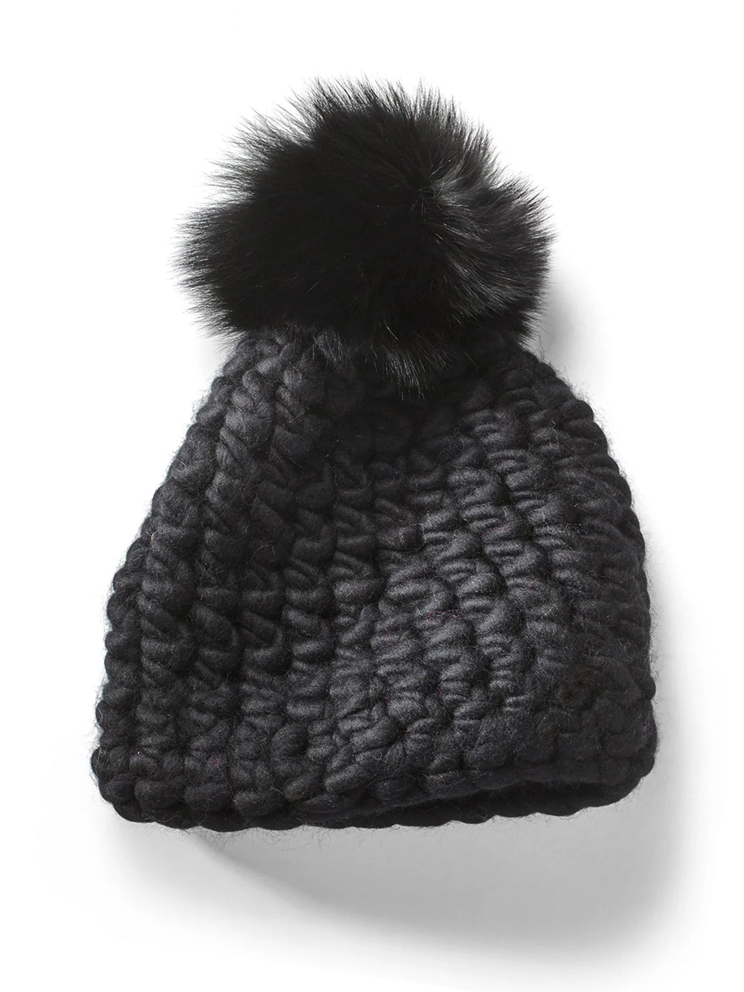 Chunky Wool Knit Hat for Women & Men - Winter Beanie with Fleece Lining - Warm Cable Knit Hat for Cold Weather, Outdoor Activities & Snow Sports