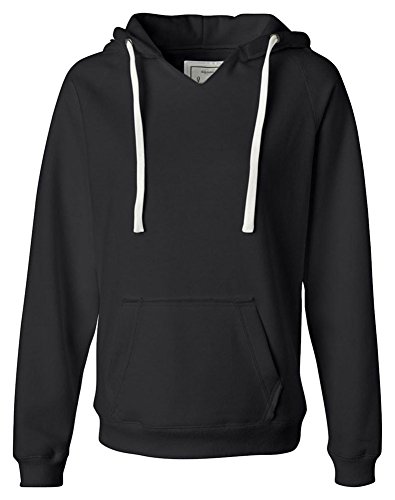 J.America Women's Soft Brushed Fleece V-Neck Hoodie - Cozy Pullover for Casual Wear, Lounge & Outdoor Activities