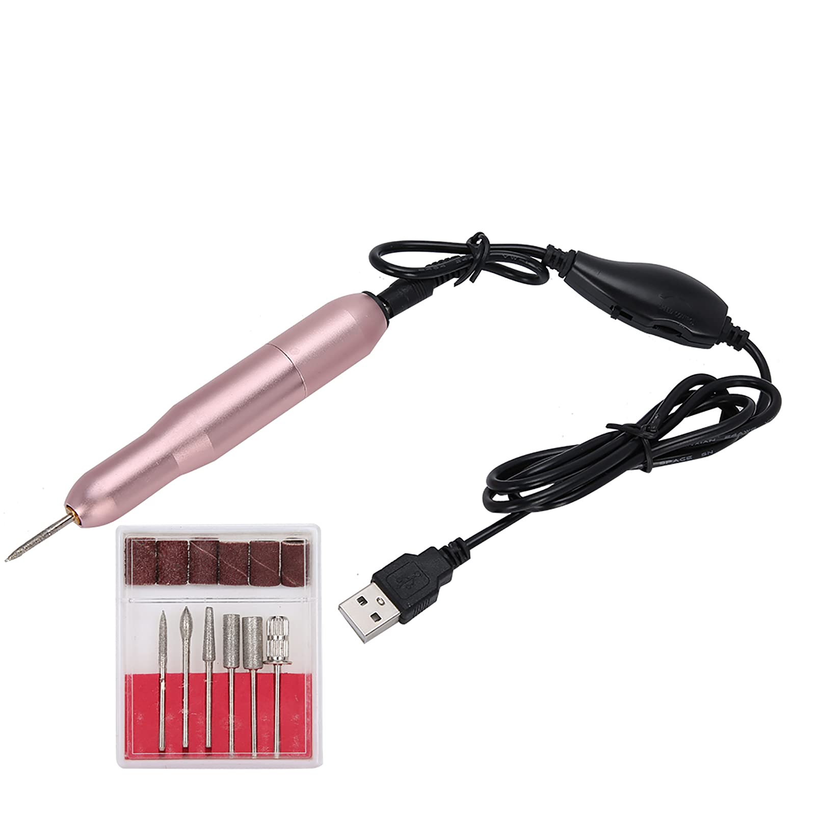 Professional Nail Drill Machine 15000RPM with USB Charging - Electric Nail File for Home, Beauty Salon & Nail Salon - Perfect for Manicures, Pedicures & Nail Art