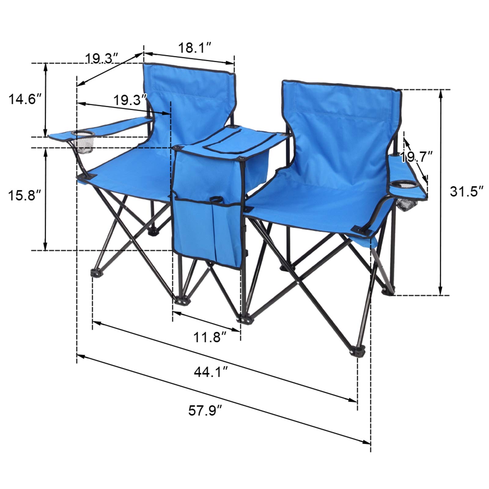 **Ochine Heavy Duty Camping Chair - Portable Folding Chair Supports 230 lbs, Compact & Ultralight for Backpacking, Outdoor, Picnic, Beach & Hiking - Perfect for Camping Trips, Backyard Relaxing & Beach Lounging**