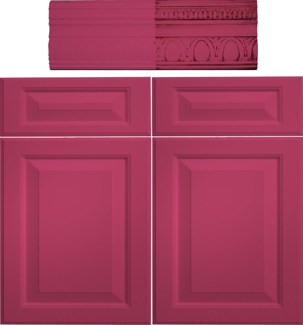 Retique It Chalk Furniture Paint by Renaissance DIY - 6 Piece Set (54 Cerise, 32 Ounces) - Perfect for Furniture Restoration, Home Decor & DIY Projects