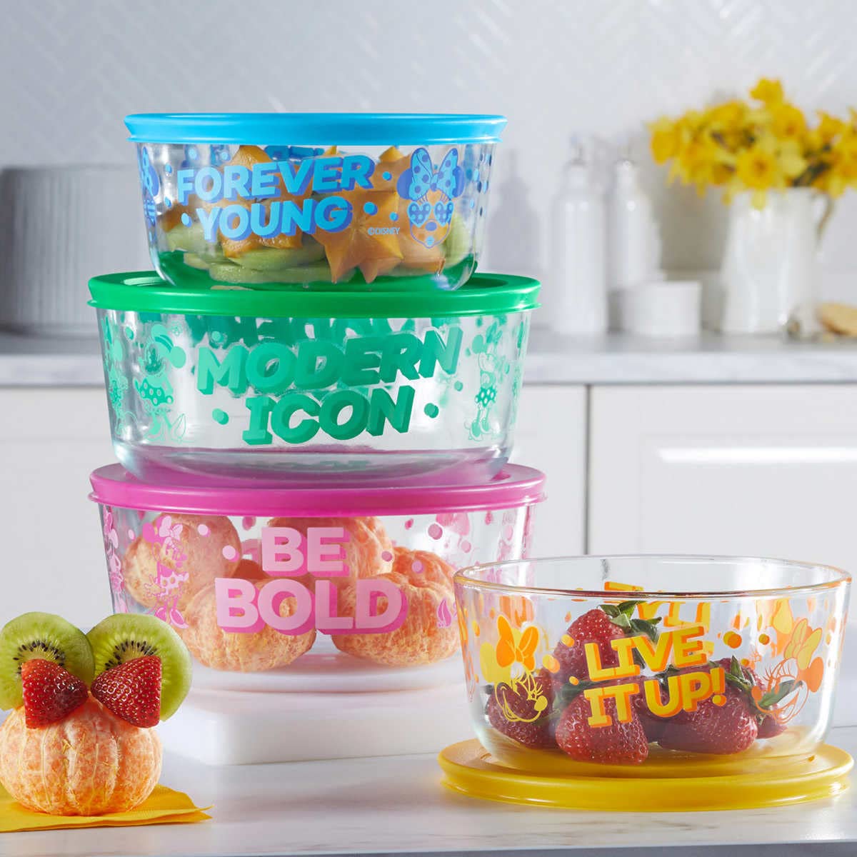 Pyrex Glass 8-Piece Food Storage Container Set with Lids - BPA Free, Microwave & Freezer Safe - Perfect for Meal Prep, Leftovers & Pantry Organization