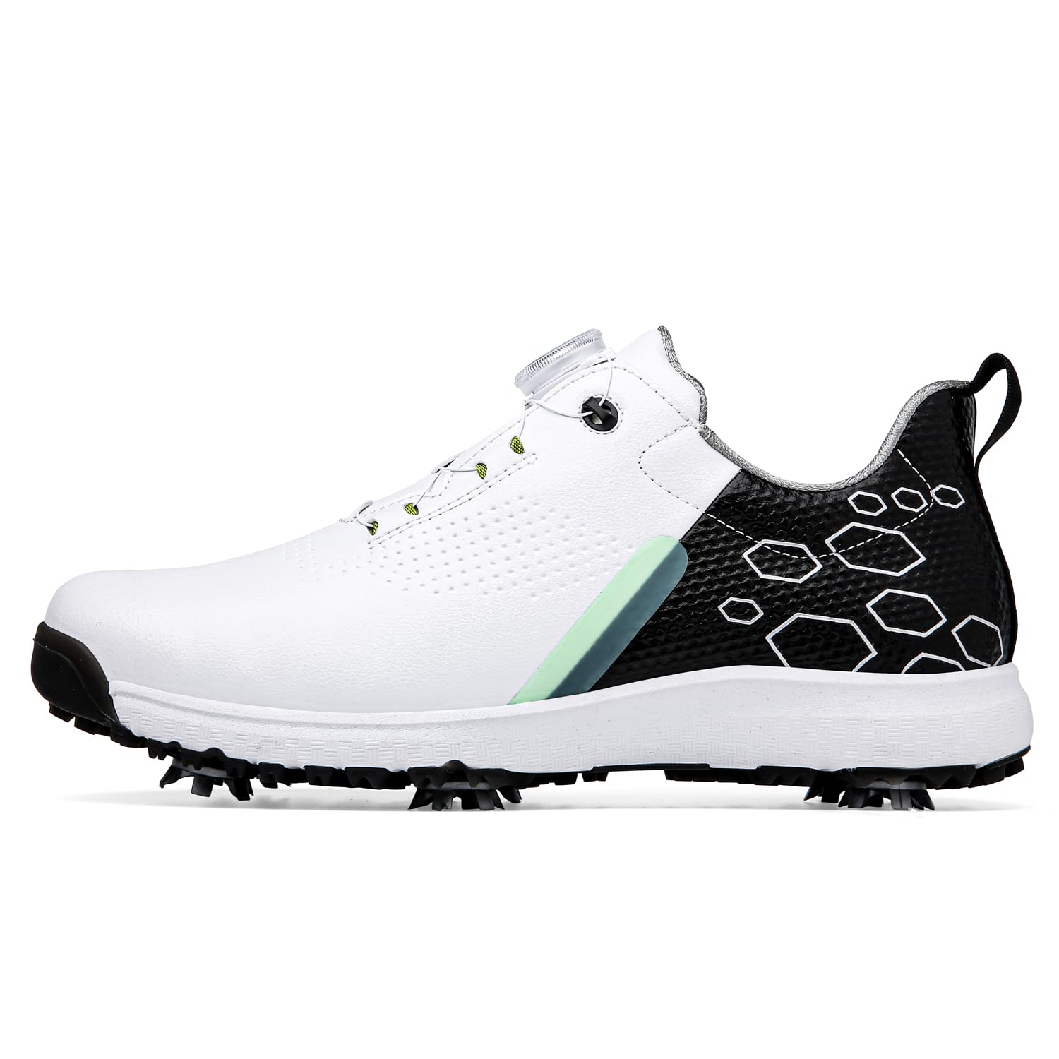 Ybberik Women's Spiked Golf Shoes - Waterproof & Lightweight Ladies Golf Footwear for Comfortable Play on Wet Grass & Golf Course