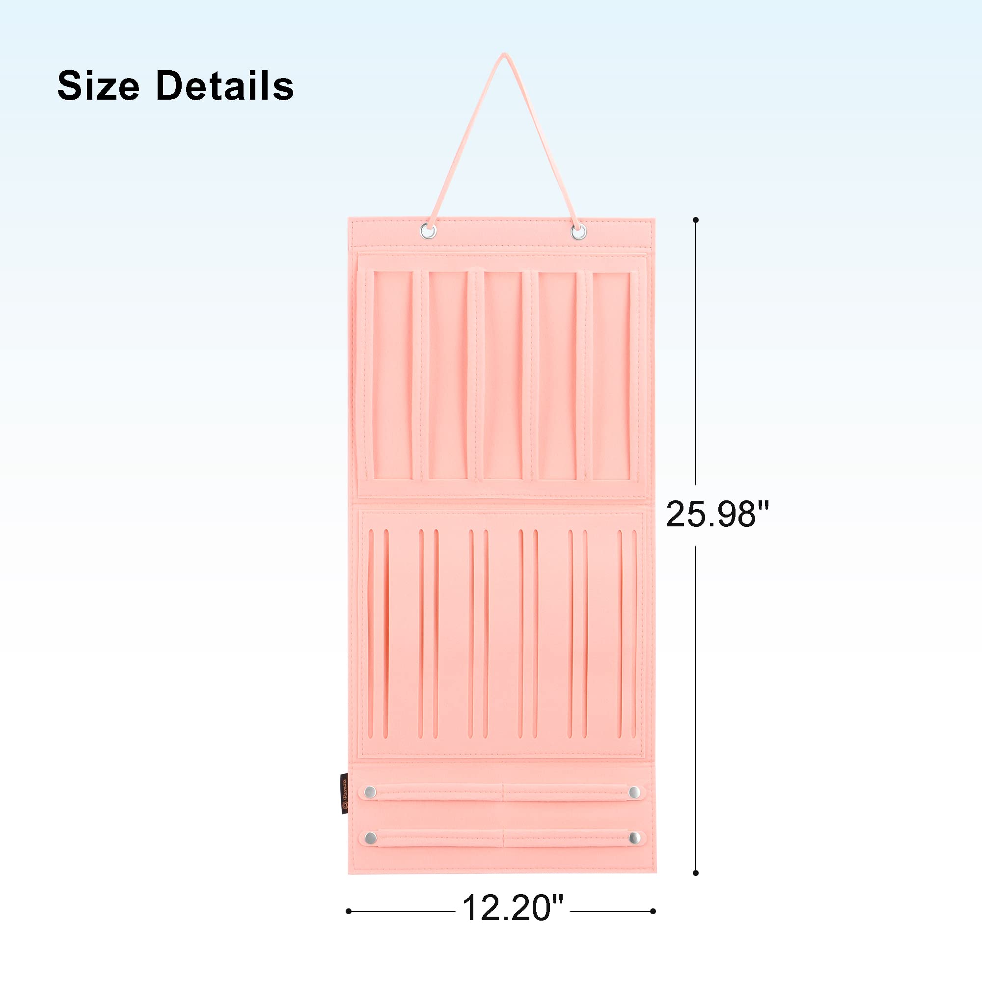 Hair Claw Clips Organizer for Girls - Wall Mounted Hair Accessory Storage Holder with Butterfly Design, Perfect for Hair Bows, Jaw Clips & Barrettes - Pink (Ideal for Bedroom, Bathroom, Closet & Dorm Organization)