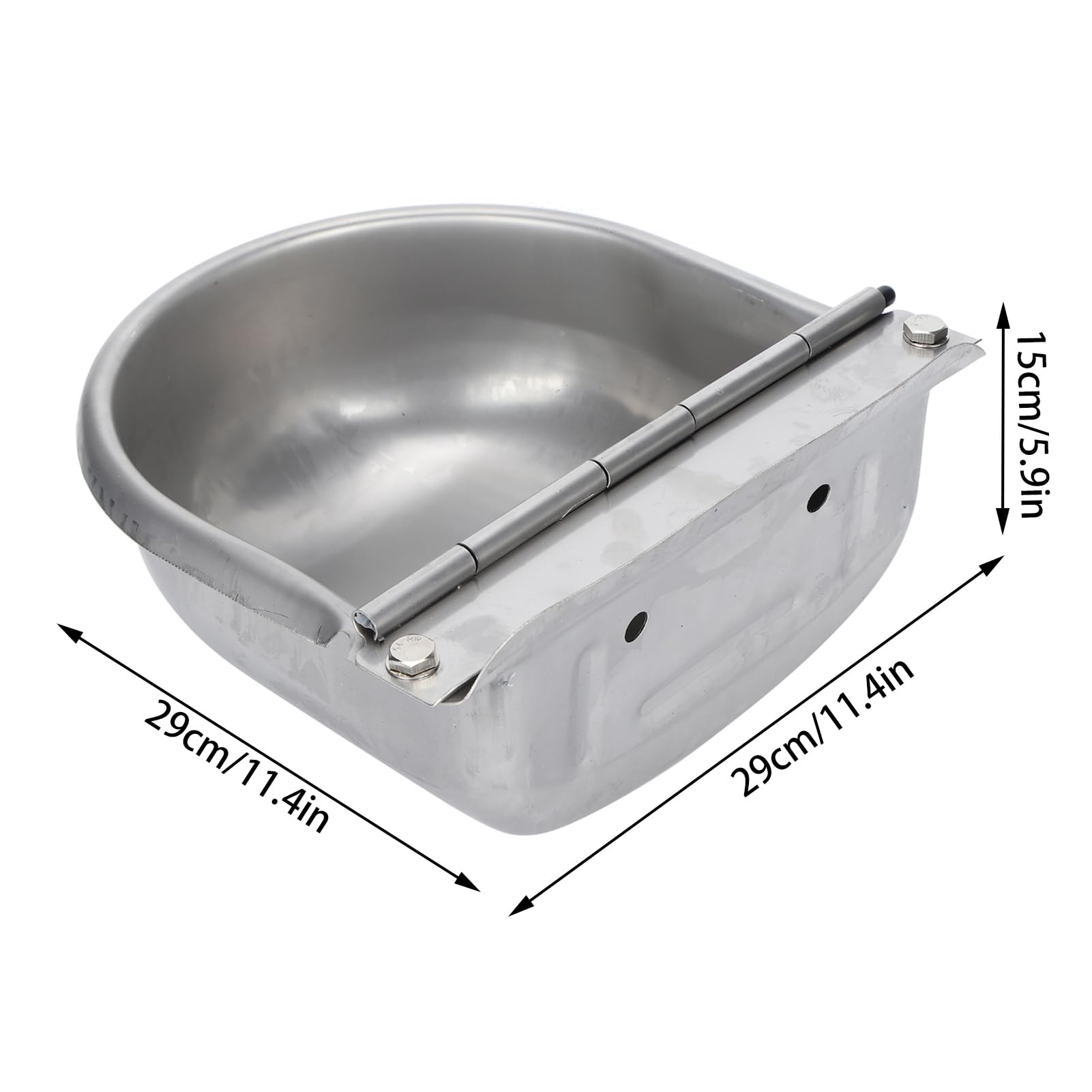 Automatic Stainless Steel Pet Water Bowl for Dogs, Cats, Livestock - Self-Filling Water Dispenser with Valve for Horses, Goats, Sheep, Pigs - Perfect for Indoor/Outdoor Use in Homes, Farms, and Ranches