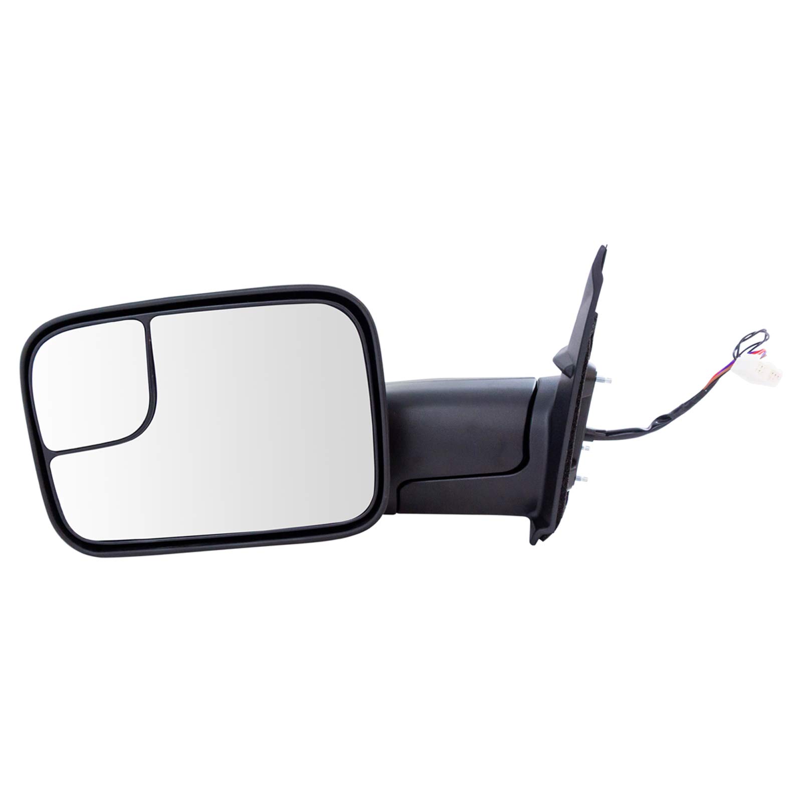 Trail Ridge Power Heated Textured Black Towing Mirrors for Toyota Tacoma - Pair Set | Durable & Adjustable for Off-Roading, Camping & Towing