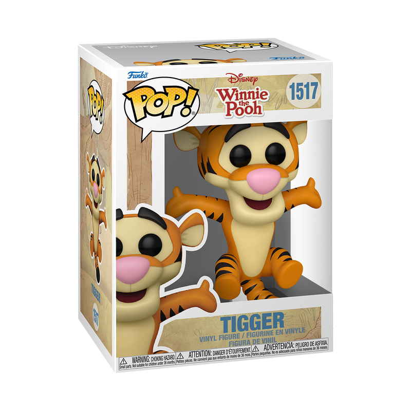 Tigger (Bouncing) Funko Pop Disney 1517 Vinyl Figure with Protector Case - Perfect for Disney Collectors, Home Decor, and Gift Giving