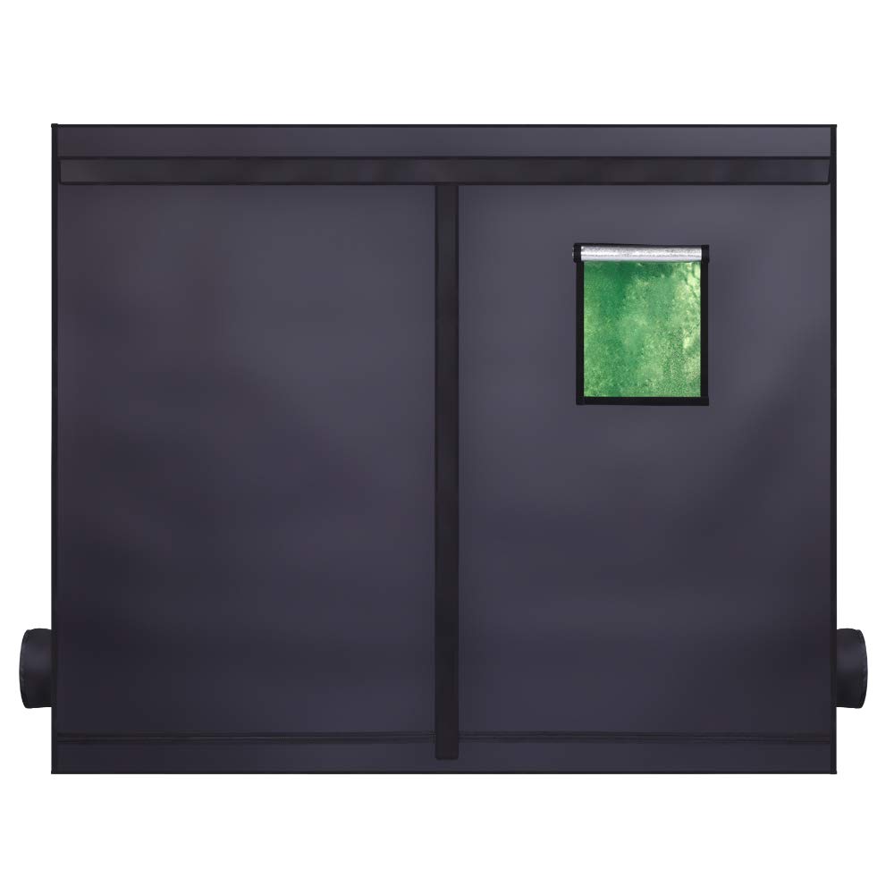 JYOSTORE LY-240120 200cm Hydroponic Grow Tent with Observation Window & Removable Floor Tray - Indoor Gardening System for Herbs, Vegetables & Flowers - Perfect for Home, Apartment & Greenhouse Use