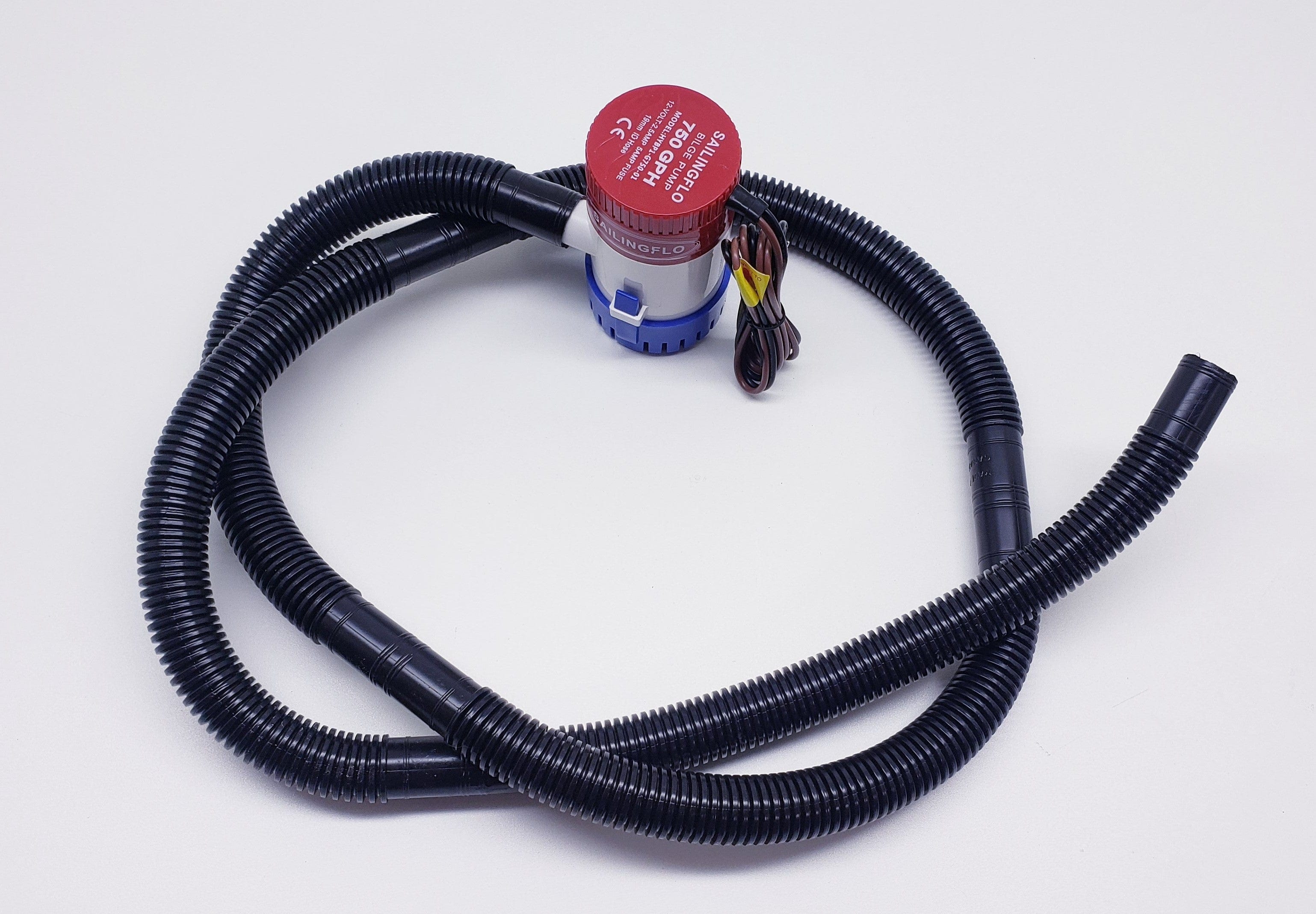 750 GPH Automatic Bilge Pump with 5 ft Hose - Marine Boat Water Removal for Emergency & Flooding Scenarios