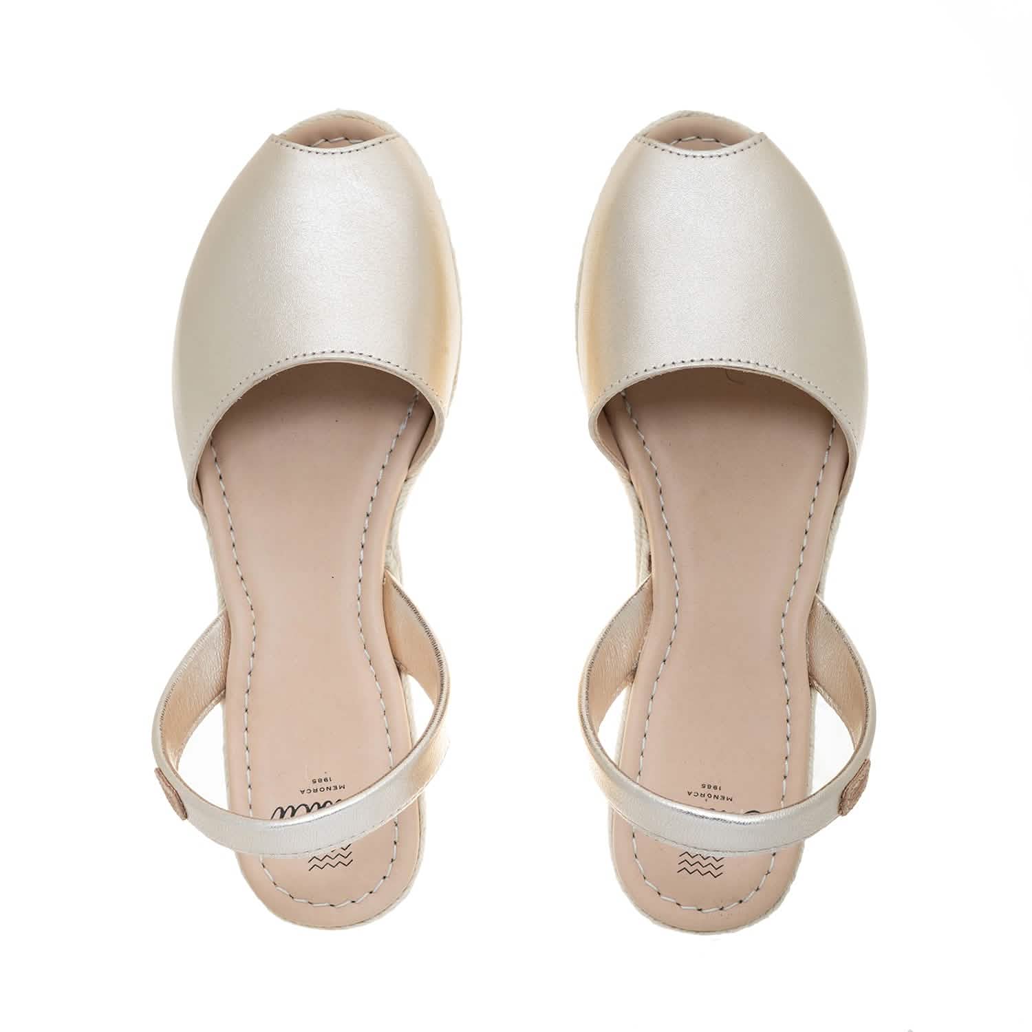 Premium Leather Menorcan Sandals for Women with Metallic Accents - Stylish & Comfortable Summer Footwear for Beach, Vacation & Casual Outings