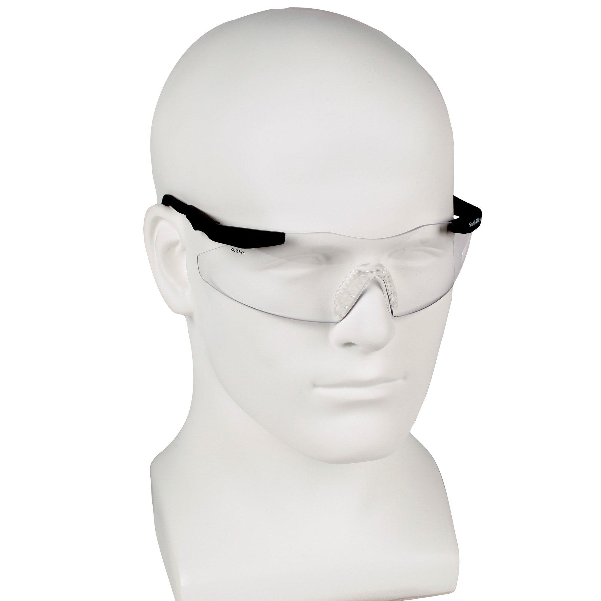 Smith and Wesson Magnum 3G Safety Glasses (19799) - Clear Anti-Fog Lenses with Black Frame, ANSI Z87.1 Certified, 12-Pack for Construction, Woodworking, and DIY Projects