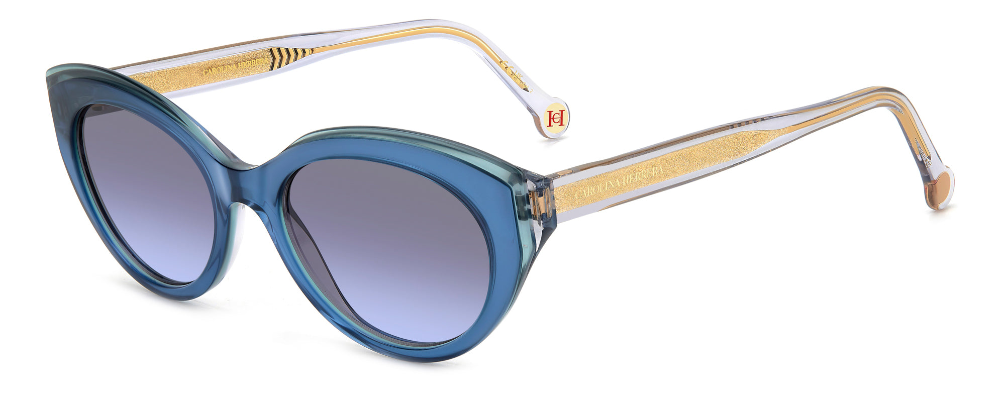 Carolina Herrera HER 0250/S Women's Designer Sunglasses - UV Protection Luxury Fashion Shades for Beach, Driving & Outdoor Activities