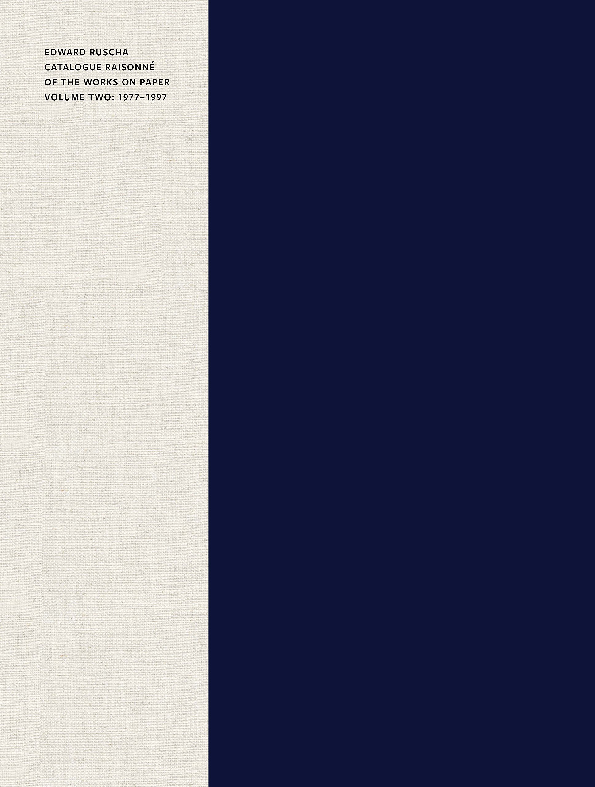 Edward Ruscha: Catalogue Raisonné of the Works on Paper, Volume Two 1977-1997 | Rare Art Book Collection | Perfect for Art Collectors, Museums & Academic Research