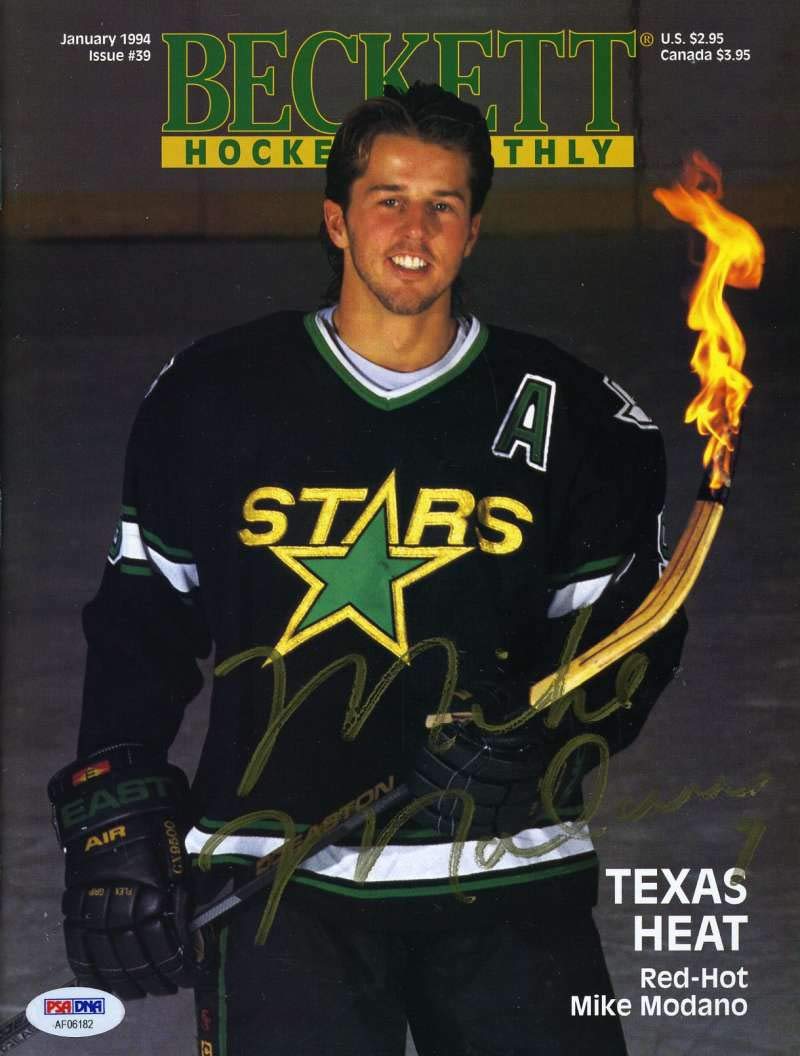 GORDIE HOWE & MIKE MODANO Autographed Hockey Memorabilia - PSA DNA COA Beckett Certified Hand Signed Authentic - Perfect for Collectors, Fans & Sports Memorabilia Displays