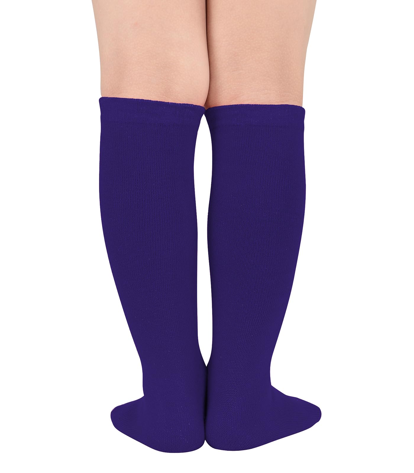 Zando Kids Soccer Socks - Knee High Cotton Athletic Socks for Boys & Girls | Breathable Youth Baseball Socks | Perfect for Soccer, Baseball & Sports Activities