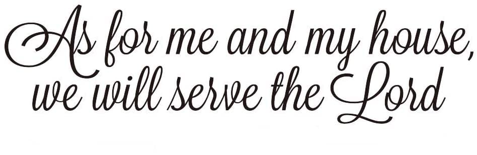 Black Vinyl Wall Sticker - Bible Verse Home Decor for Living Room & Bedroom