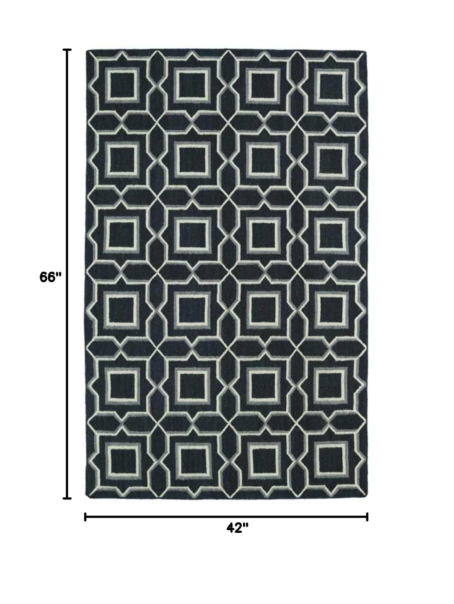 Kaleen Glam Area Rug - Charcoal Gray 3'6