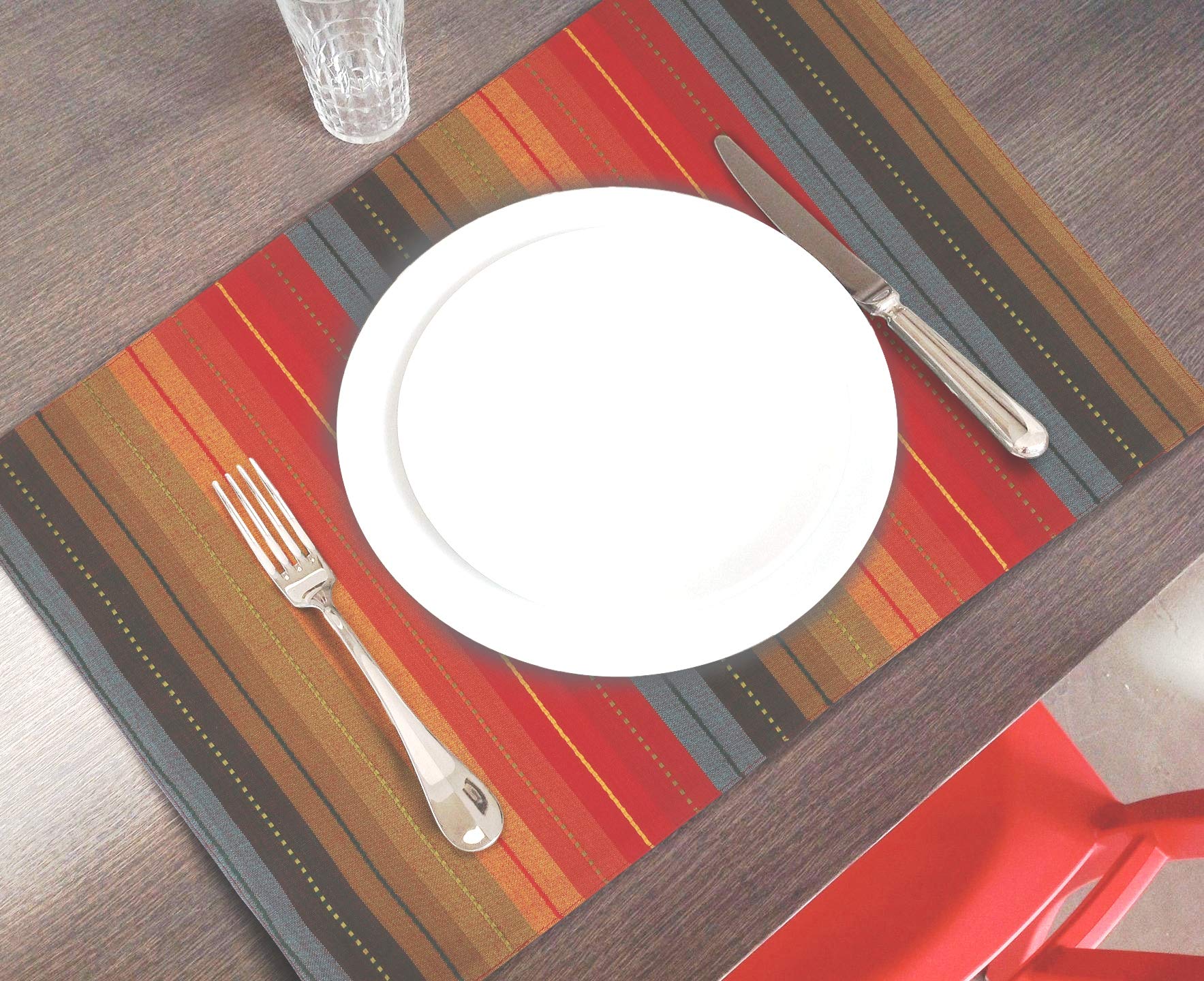 Premium 100% Cotton Oversized Placemats Set of 6 - 14