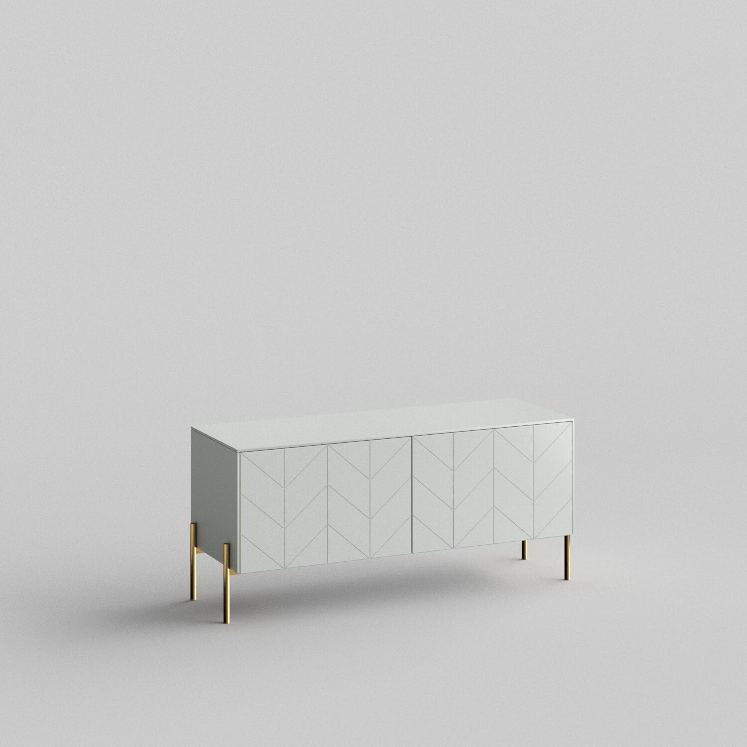 Chevron Full Kit for Besta 2-Door Cabinet - Modern Storage Solution for Living Room, Bedroom, or Office Organization