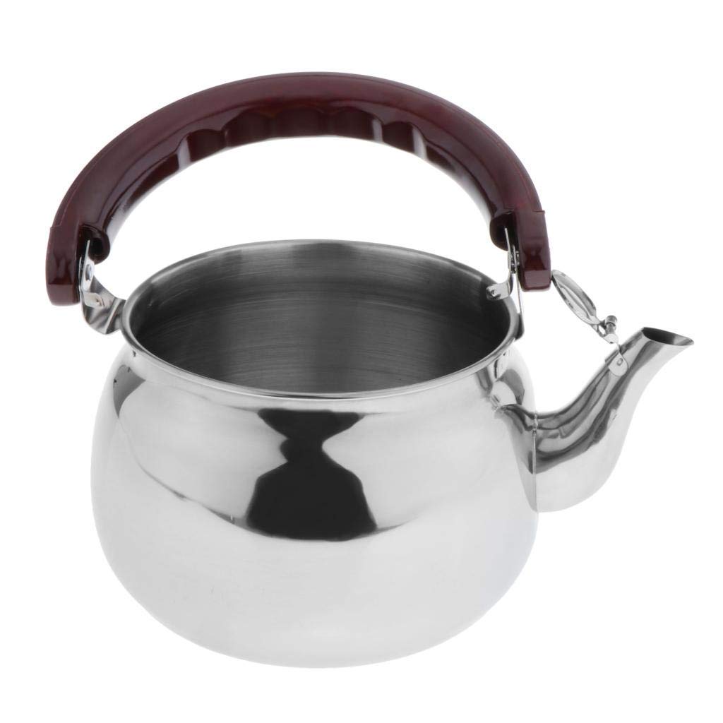 Premium Stainless Steel Whistling Tea Kettle - 0.6L Stovetop Teapot for Home, Kitchen & Camping - Perfect for Boiling Water, Making Tea & Outdoor Adventures