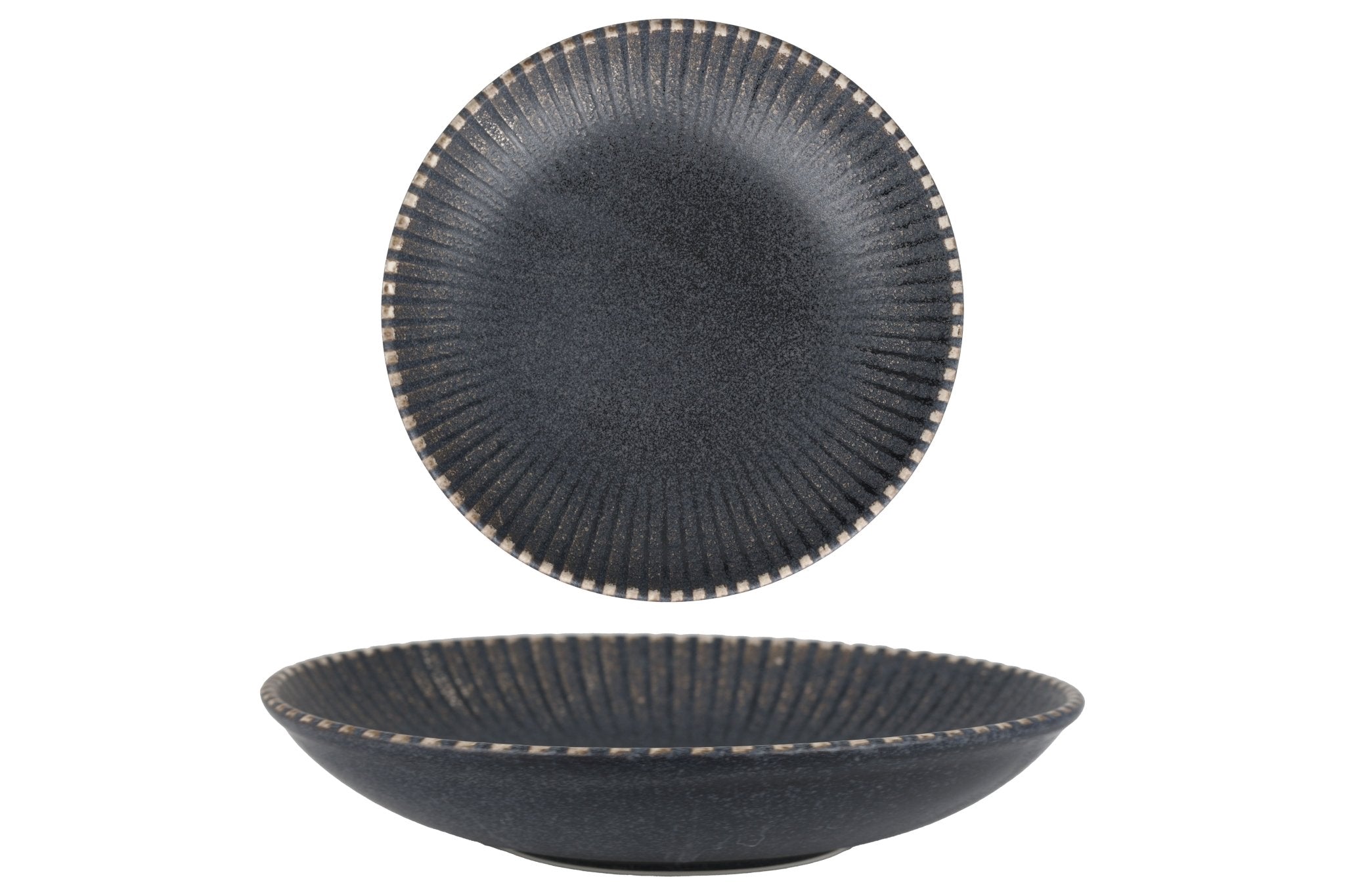 Premium 22cm Deep Plate (700cc) - Durable Porcelain Dinner Plate for Restaurants, Catering & Home Use - Ideal for Pasta, Salads & Entrees