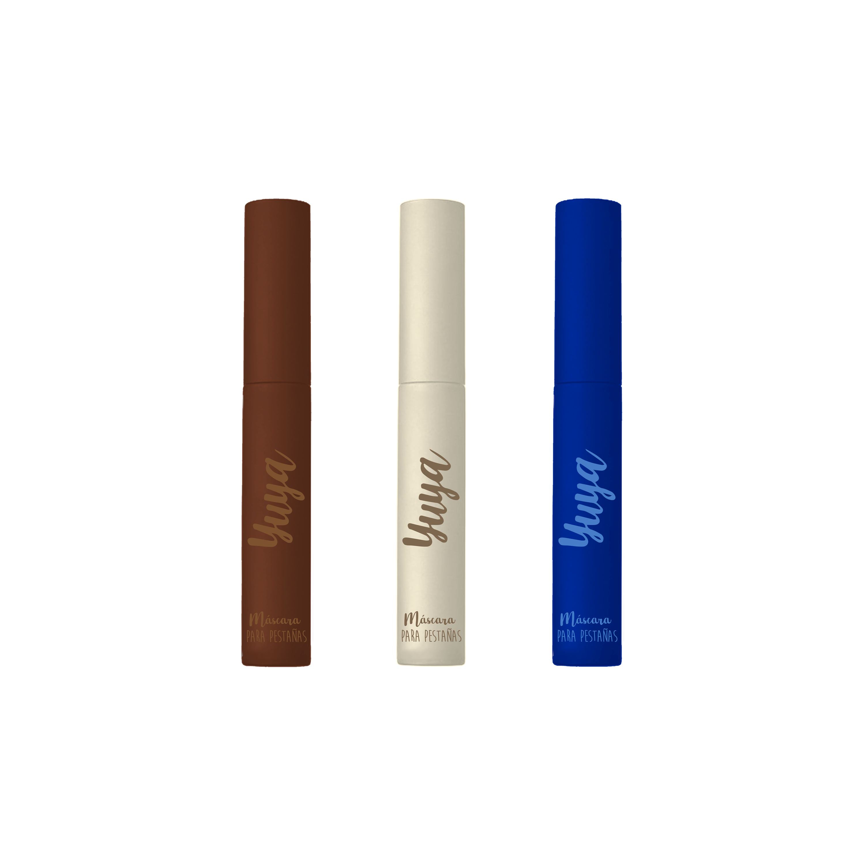 3 Pack Natural Oil Eyelash Masks - Black, Brown, Blue (10 Essential Oils) for Lash Growth & Conditioning | Perfect for Salon, Spa & Home Beauty Care