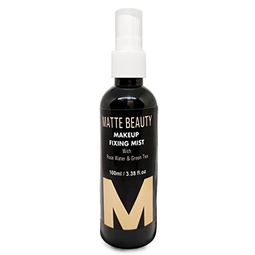 Professional Makeup Fixing Mist with Rose Water & Green Tea - Long-Lasting Makeup Setting Spray for Face - 100ml - Perfect for Bridal, Photo Shoots & Daily Wear