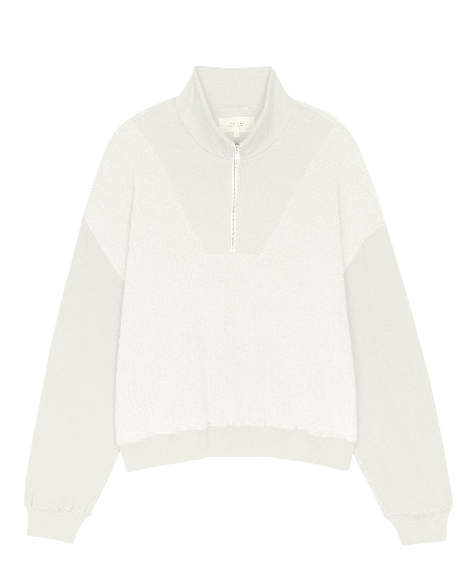 Slouch Trail Sweatshirt - Washed White Cotton Oversized Pullover | Cozy Loungewear for Hiking, Camping & Casual Outfits