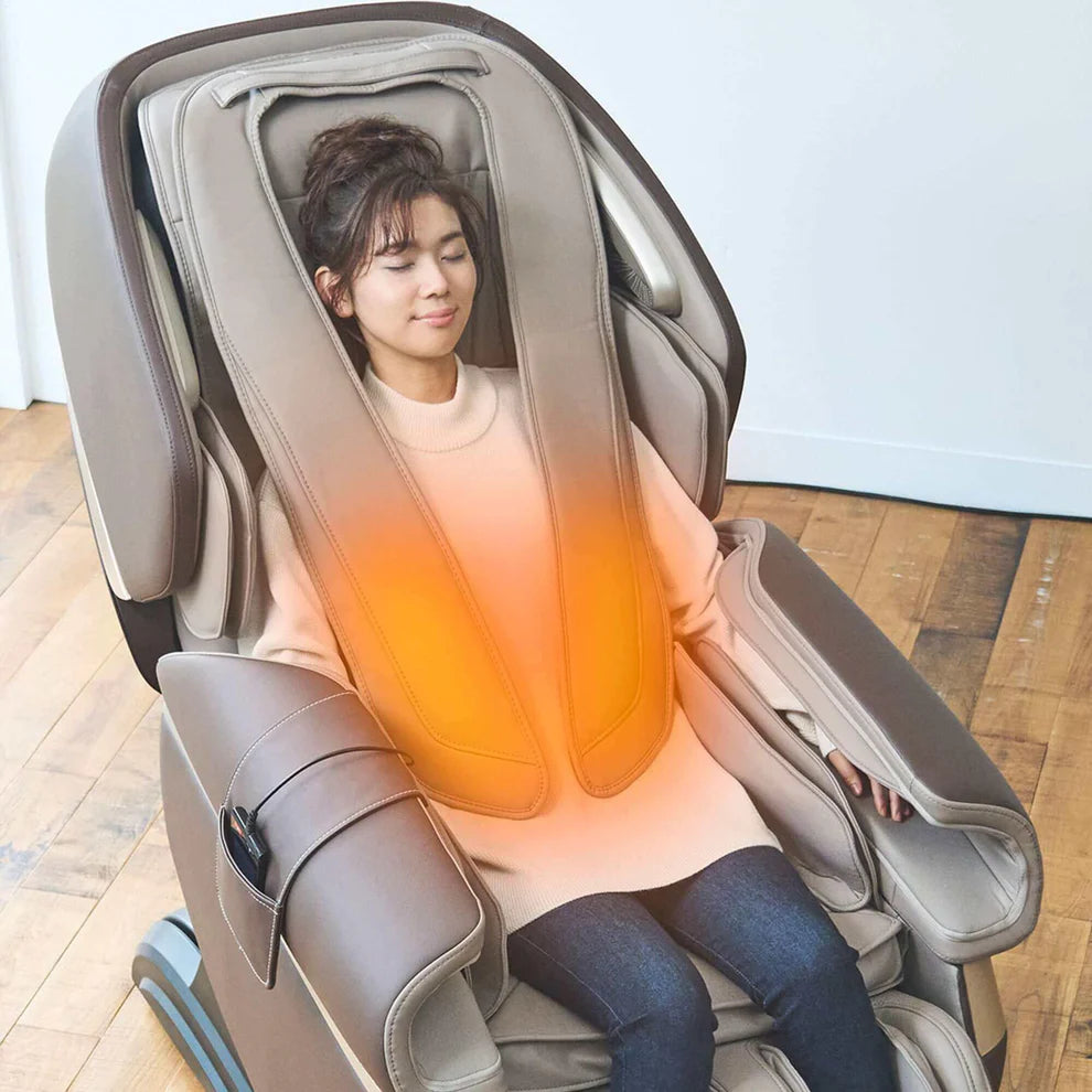 Fujiiryoki Calm Plus Flex Frame SL Track Massage Chair - Full Body Shiatsu Massage with Zero Gravity Recline - Perfect for Home, Office & Relaxation Therapy