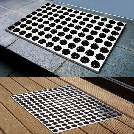 Feet-Back Massage Mat - Black | Relieve Foot Pain & Stress | Perfect for Home, Office & Spa Relaxation