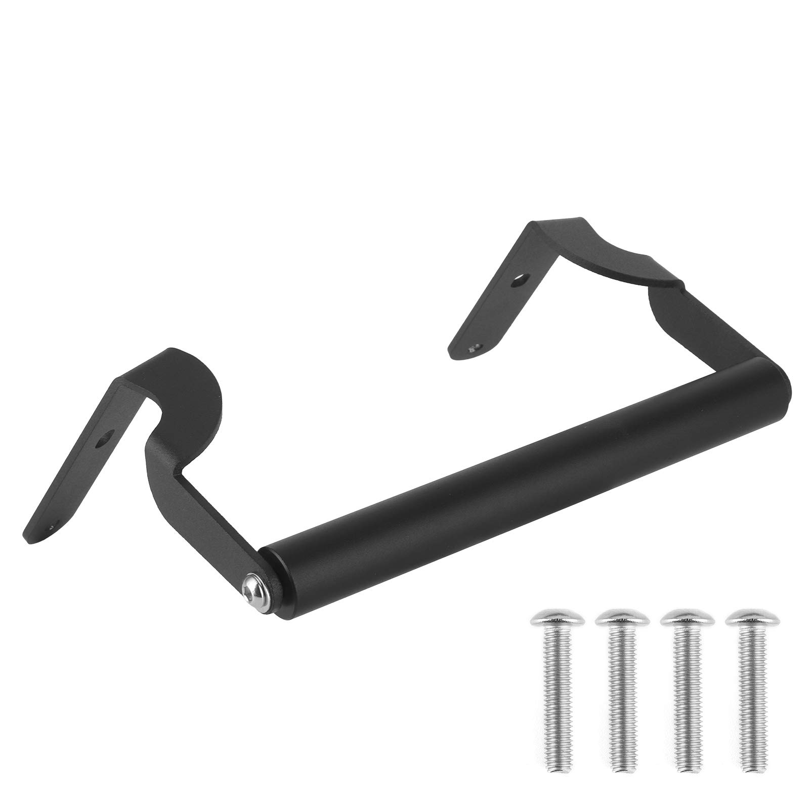 Sturdy Black Metal Motorcycle Phone Mount - Universal GPS Navigation Bracket & Phone Holder Kit for Safe Riding | Perfect for Adventure Bikers & Commuters
