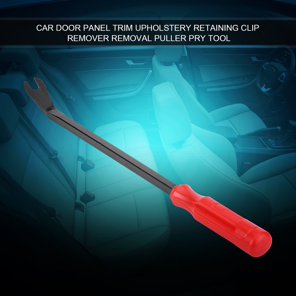 Car Door Panel Removal Tool Kit - 300mm Pry Bar & Fastener Clip Remover for Audio/Radio Installation & Dash Repair | Professional Auto Trim Tool for DIY Car Maintenance & Stereo Upgrades