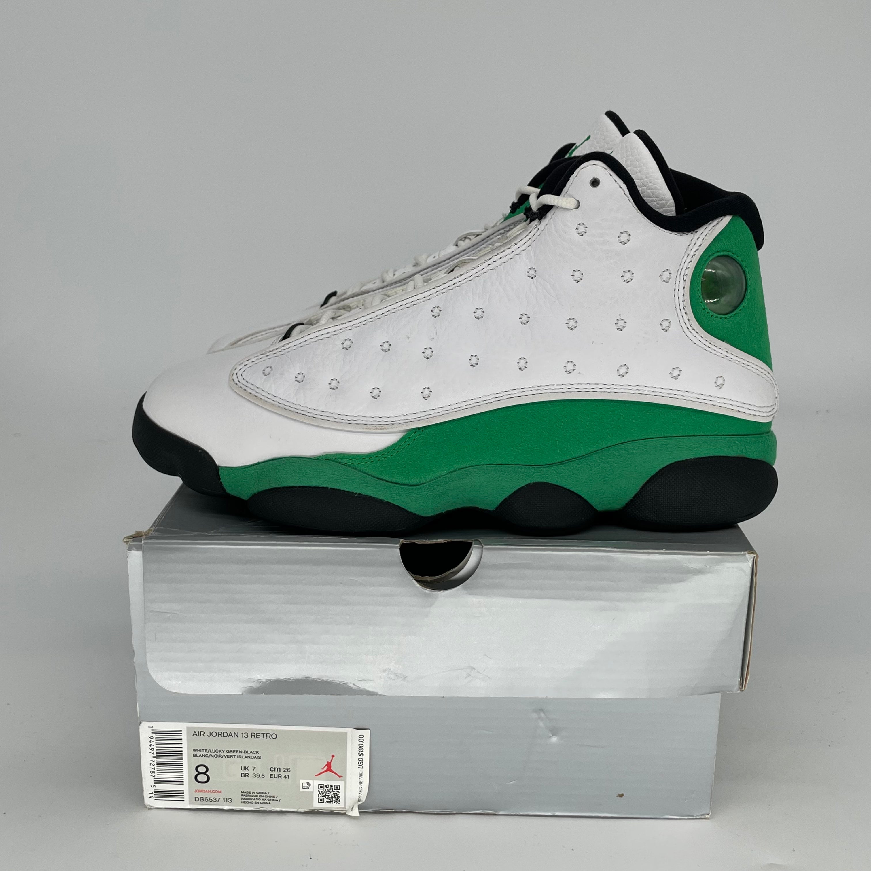 AIR JORDAN 13 LUCKY GREEN Men's/Women's Basketball Shoes Size 8/9.5W DB6537-113 - Perfect for Streetwear, Sneaker Collection & Basketball Games