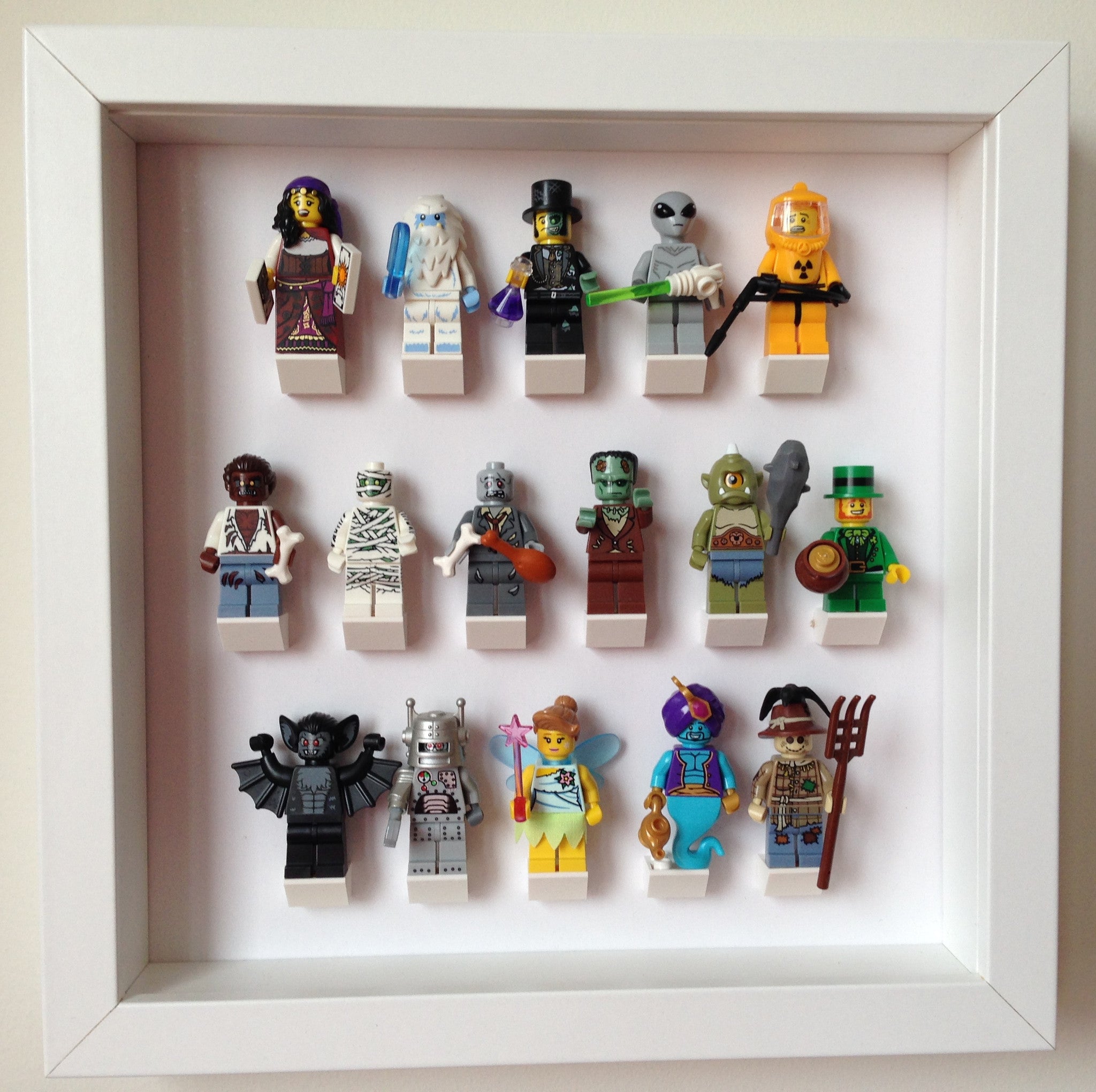 Custom Small Display Frame for Lego® Minifigures - Perfect for Showcasing Collectibles on Shelves, Desks & Home Decor