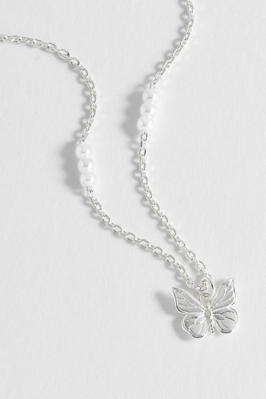 Elegant Pearl Butterfly Pendant Necklace for Women - 18K Gold Plated Jewelry Gift for Birthday, Anniversary & Valentine's Day - Perfect for Parties, Weddings & Special Occasions