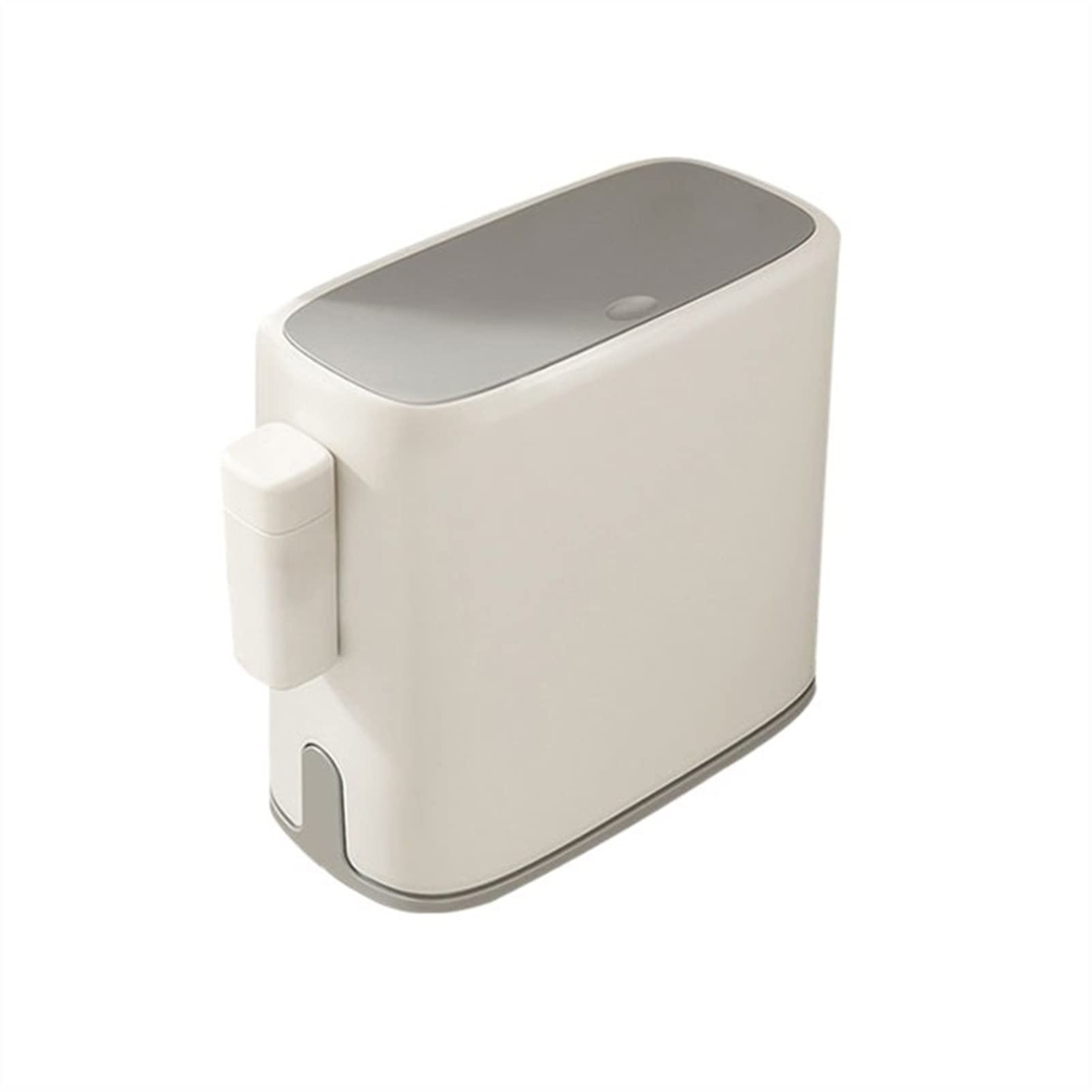 UNNS Double Layer Trash Can with Lid - Narrow Space Bathroom & Kitchen Waste Bin, Office Garbage Bag Holder, Press Style Dustbin for Home, Office, and Toilet Use