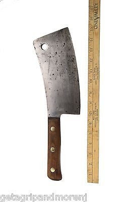 Foster Brothers 2190 Professional Solid Steel Meat Cleaver Knife - Heavy Duty Butcher Knife for Chopping Meat, Bones & Vegetables - Perfect for Home Kitchen & Commercial Use