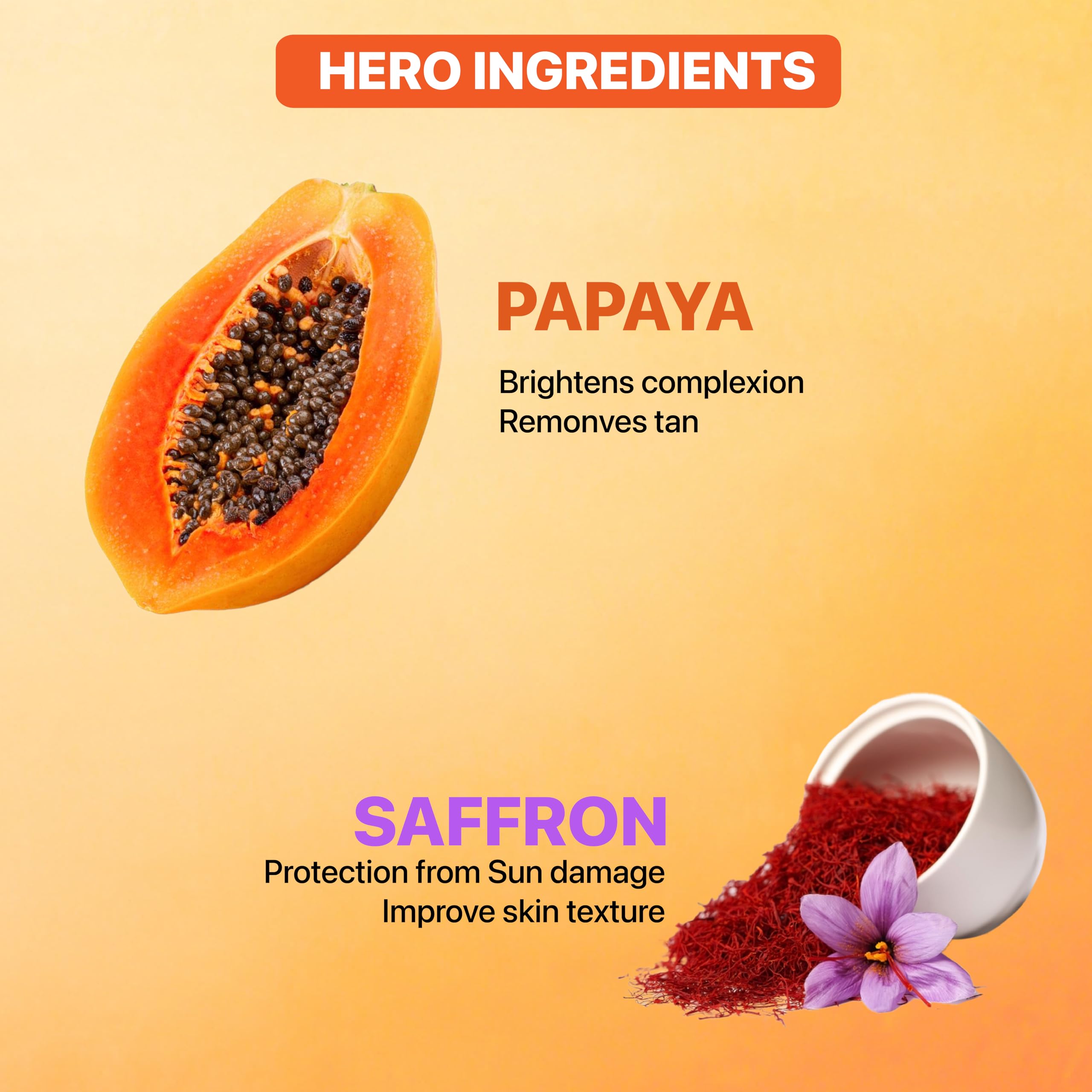 NATURES ESSENCE De-Pigmentation Gel Face Wash with Papaya Extract for Brightening & Even Skin Tone, 50g – Perfect for Daily Skincare Routine & Dark Spot Treatment